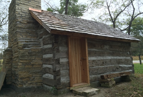 Original Log Cabin from the 1800s at Wildcat Den State Park